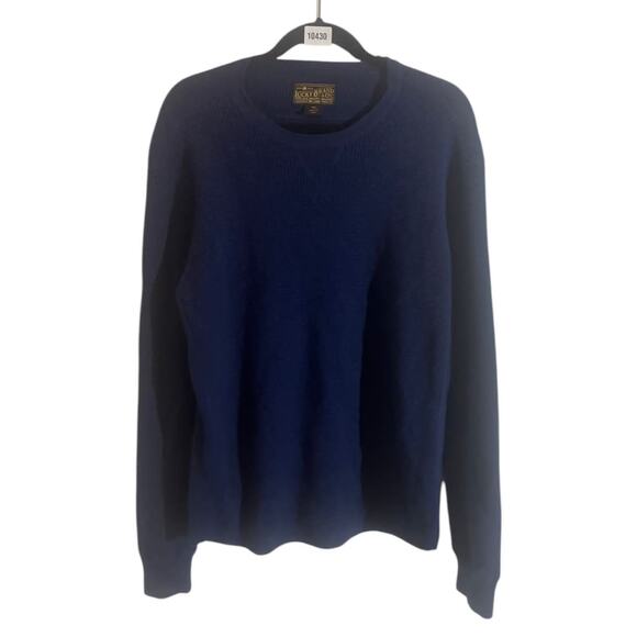 Lucky Brand Wool Blend Knitted Sweater Soft Stretch Men's Size XL Navy BLue - Picture 1 of 9